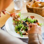 person eating food